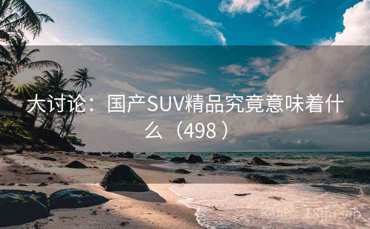 大讨论:国产SUV精品究竟意味着什么(498 ) 大讨论:国产SUV精品究竟意味着什么(498 )