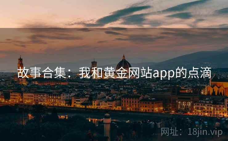 故事合集：我和黄金网站app的点滴
